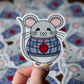 Plaid Mouse Sticker