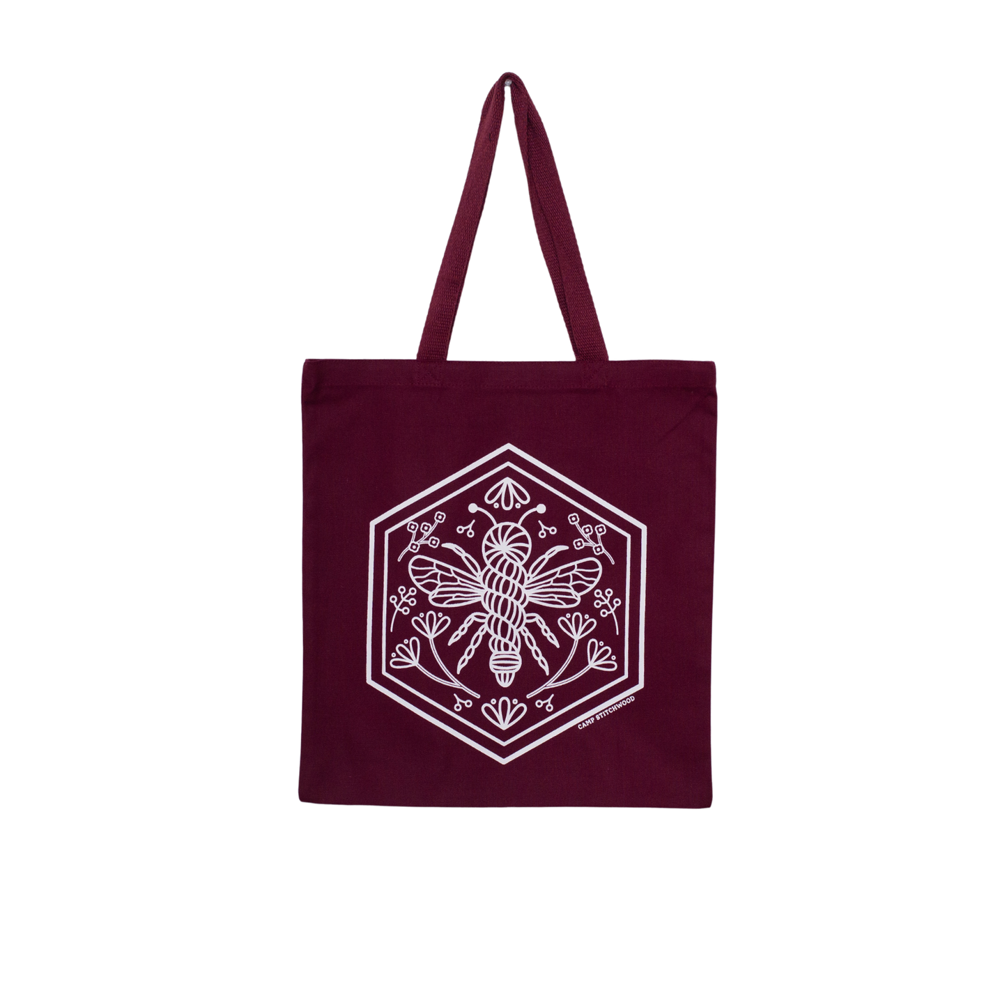 Hexagon Honeybee Tote Bag