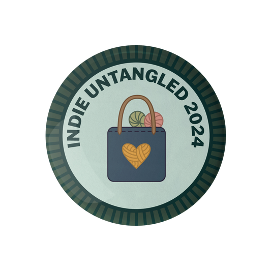 Indie Untangled 2024 Purl Scout Merit Badge