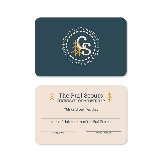 Purl Scouts Membership Card