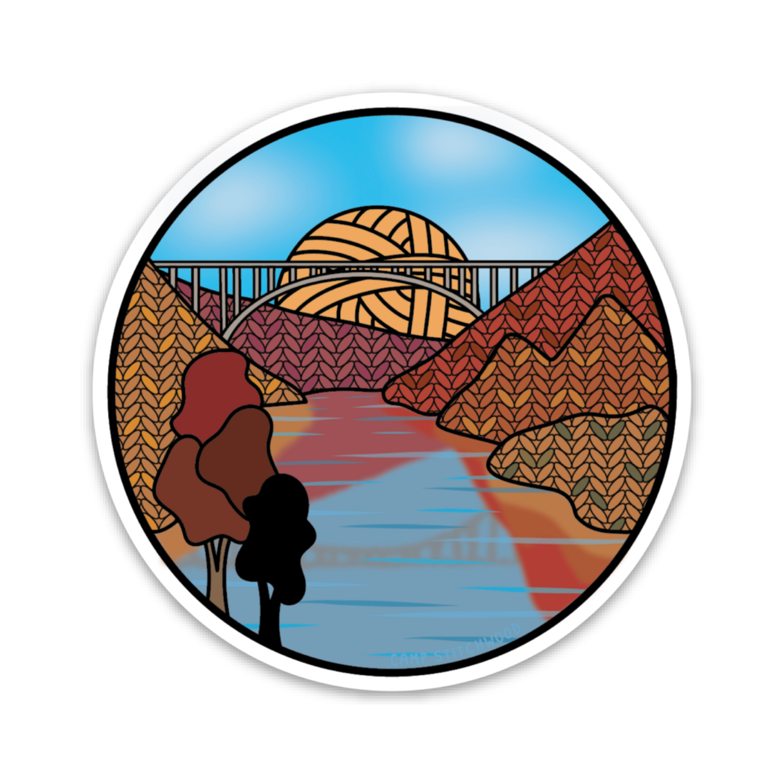 New River Gorge Knitional Park Sticker