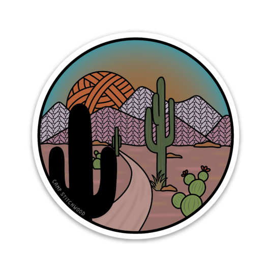 Saguaro Knitional Park Sticker