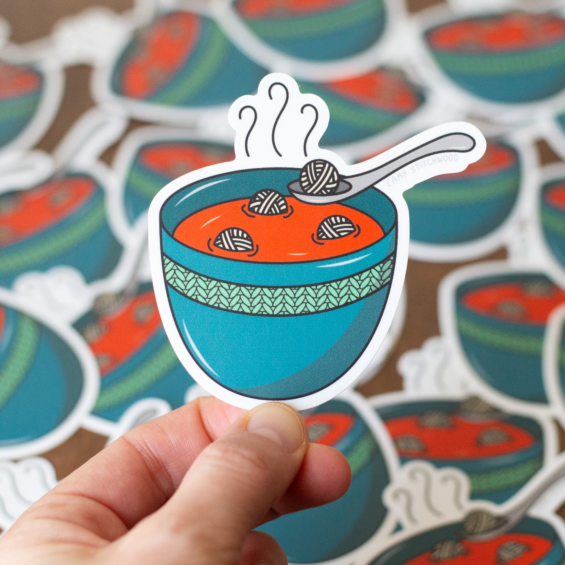 Yarn Ball Soup Sticker