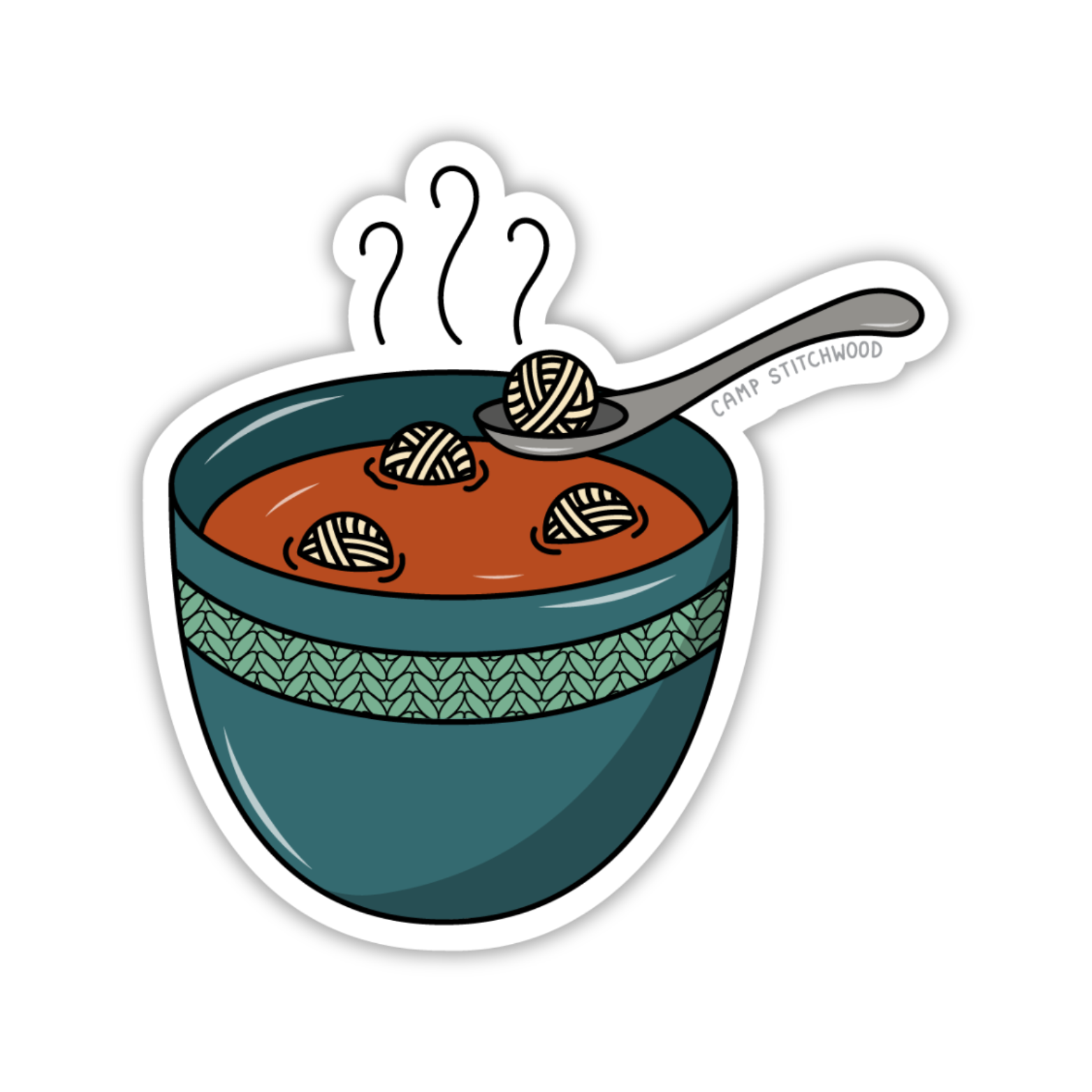 Yarn Ball Soup Sticker